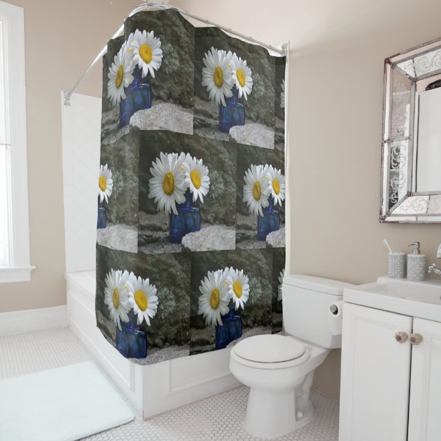 Cortina Para Chuveiro Visitas Em Um Poço De Tinta De Cobalto (In Situ)