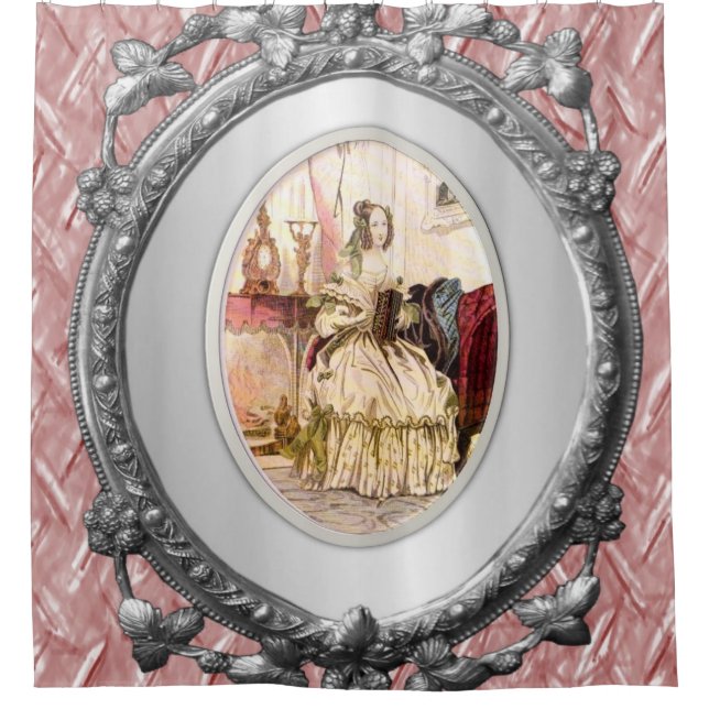 Cortina Para Chuveiro Vitoriano da Cortina de chá (Frente)