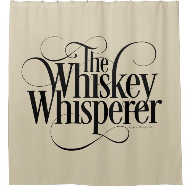 Cortina Para Chuveiro Whiskey Whisperer (Frente)