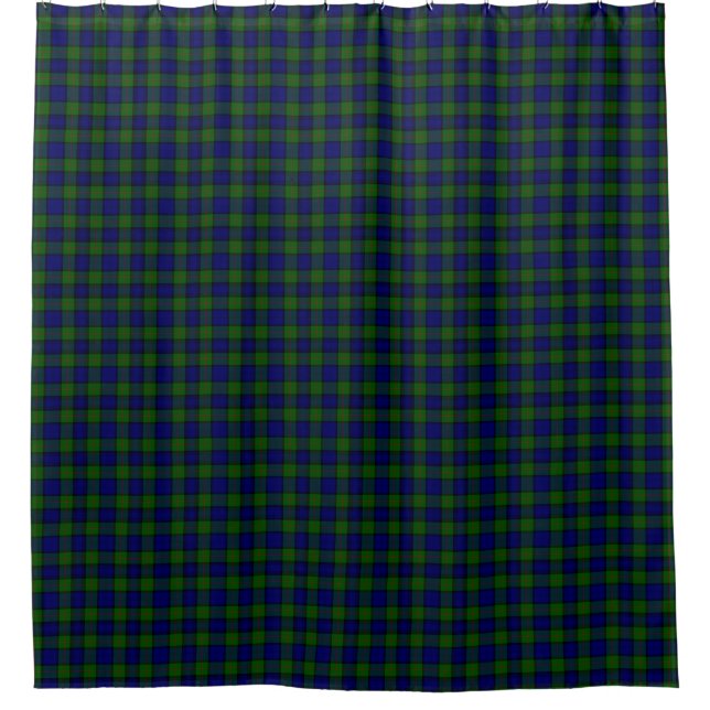 Cortina Para Chuveiro Xadrez azul-tartan Murray (Frente)