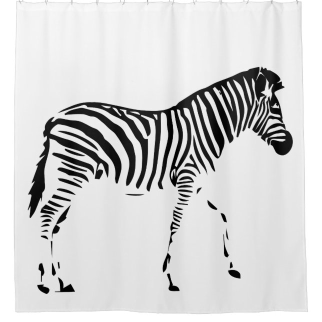 Cortina Para Chuveiro Zebra (Frente)