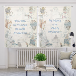 Cortinas de berçário personalizáveis do coelho Pet
