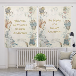 Cortinas de berçário personalizáveis do coelho Pet