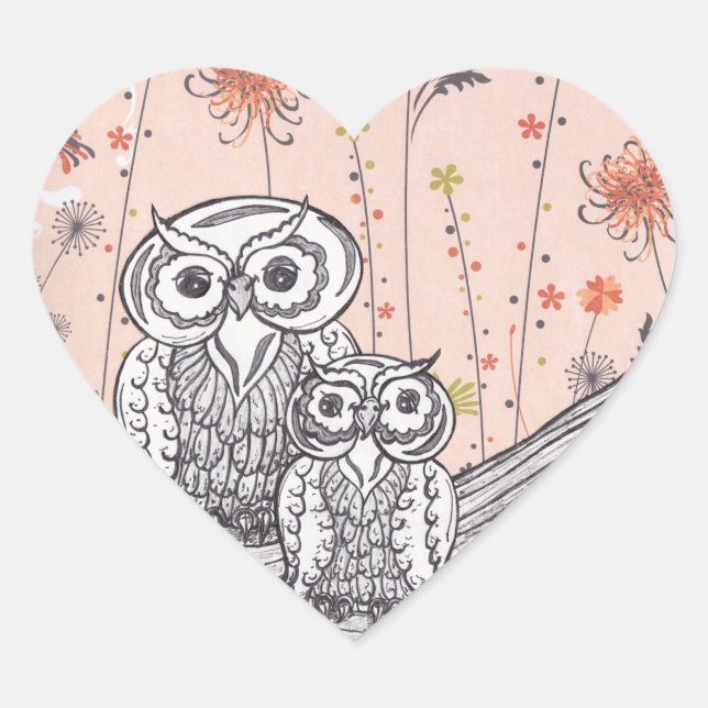 Coruja 15 adesivos (Frente)