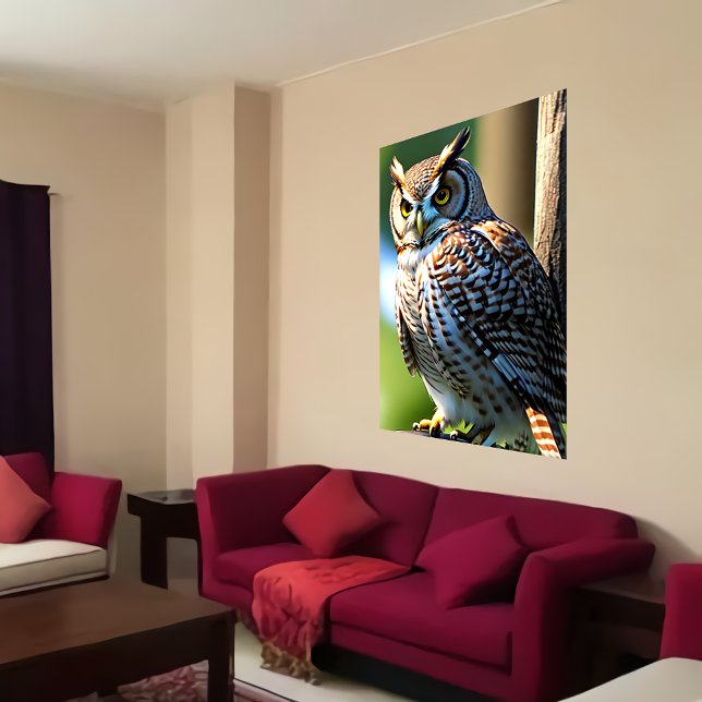 Coruja adorável | AI Art Poster (Criador carregado)