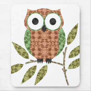 Coruja bonito Mousepad