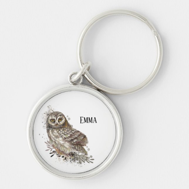 Coruja-branca, Chaveiro de natureza de aves aquáti (Frente)