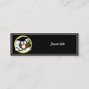 Coruja De Graduação De Cartões Com Boné E Dipl