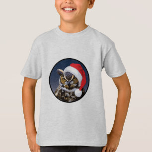 Coruja de Natal - Camiseta Básica para Crianças