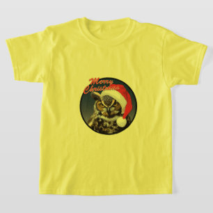 Coruja de Natal - Camiseta Básica para Crianças