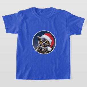 Coruja de Natal - Camiseta Básica para Crianças