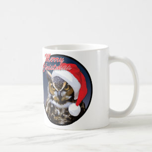 Coruja-de-Natal - Caneca Branca Clássica Branca de