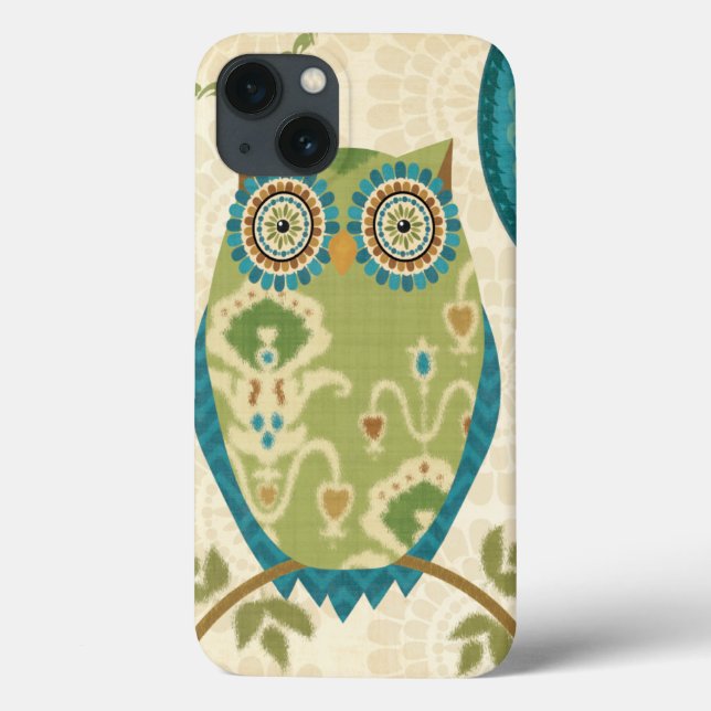 Coruja Decorativa com Designs Circulares (Verso)