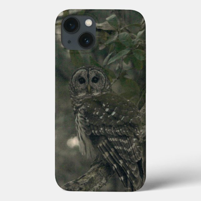 Coruja Nas Capas de iphone Da Floresta (Verso)
