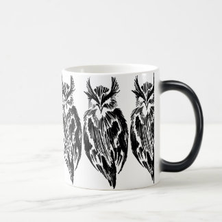 Coruja-o-rama! Corujas Morphing, corujas, caneca
