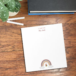 Coruja Sob Um Bloco De Notas De Bibliotecário Da E