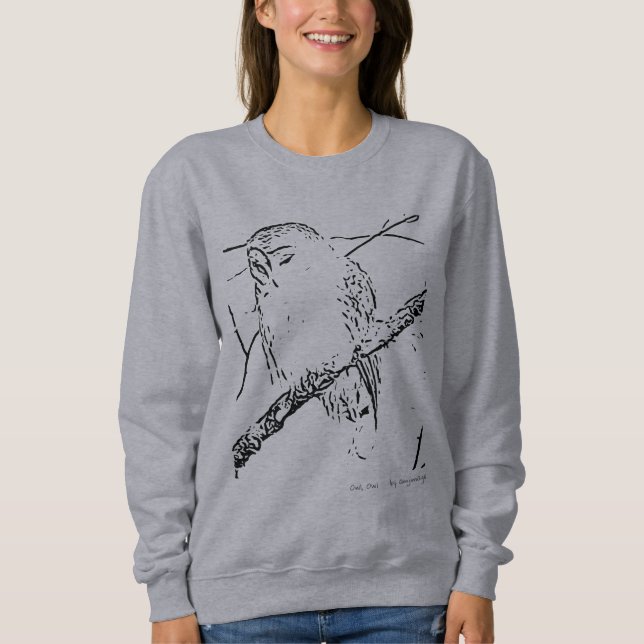 Coruja, t-shirt da coruja (Frente)