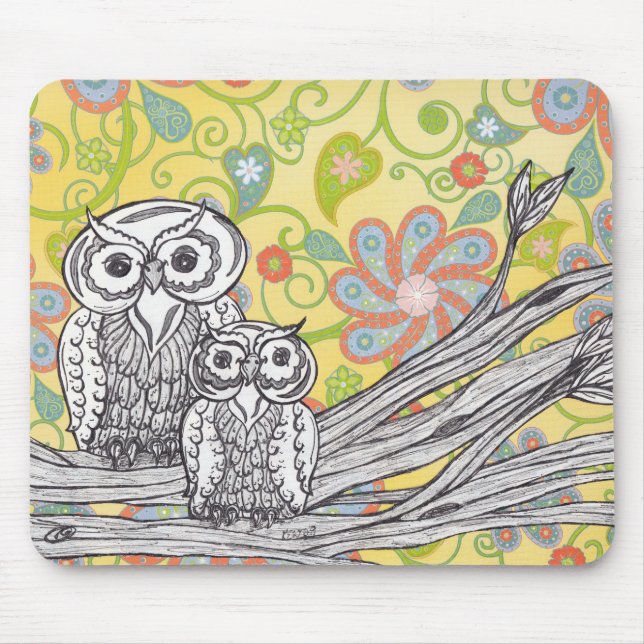 Corujas 03 Mousepad (Frente)