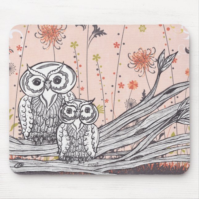 Corujas 15 Mousepad (Frente)