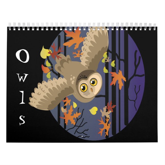 Corujas, calendário (Capa)
