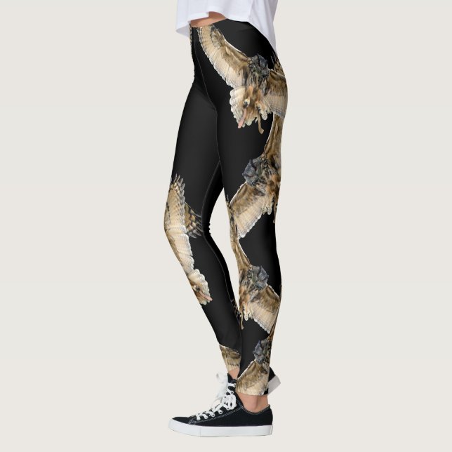 Corujas em leggings pretas (Esquerda)