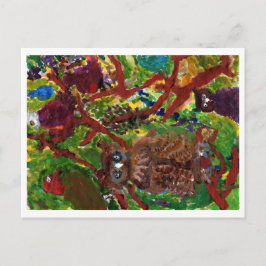 Corujas em uma árvore nº 2 cartão postal