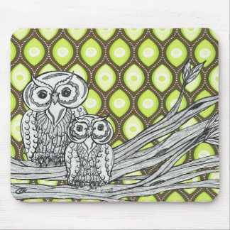 Corujas Groovy Mousepad