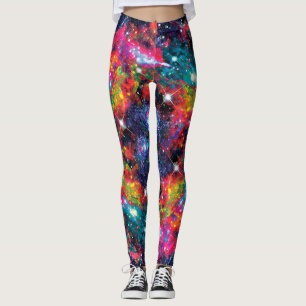 Coruscation Star Field Por Todas As Leggings De Im