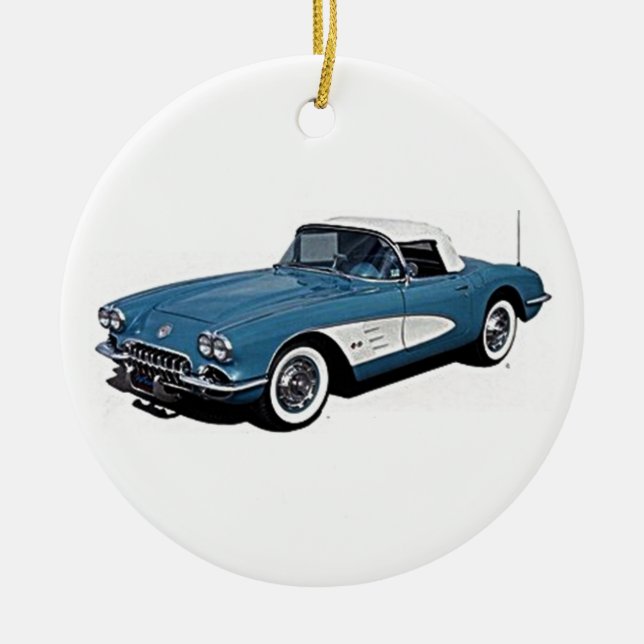 CORVET/MERRY CHRISTMAS NO ORNAMENTO CERÂMICO TRASE (Frente)