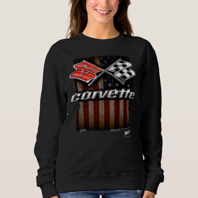 Corvette C3 camiseta de la bandera de EE. UU, C3 (Frente)