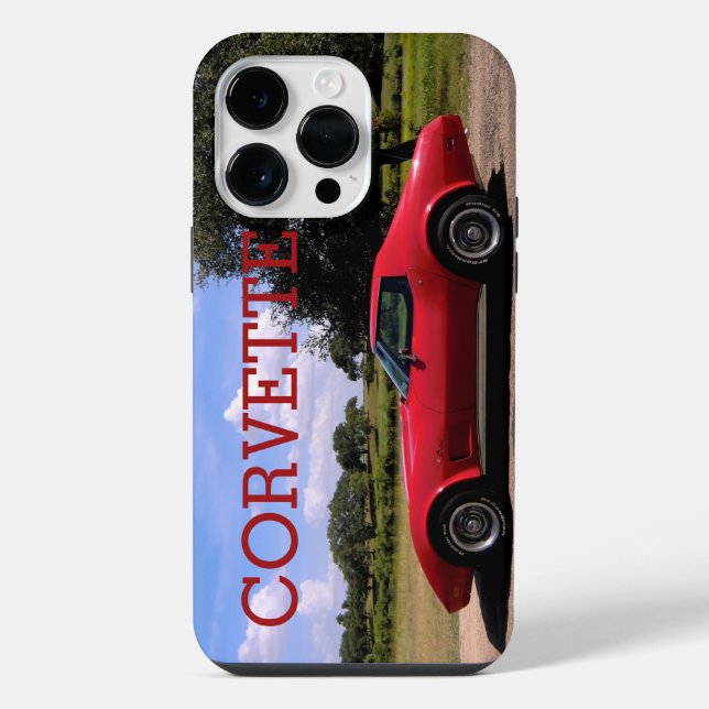 Corvette Stingray Vermelho Clássico 1975 (Verso)