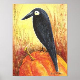 Corvo na Poster de Pumpkin de Liz Revit
