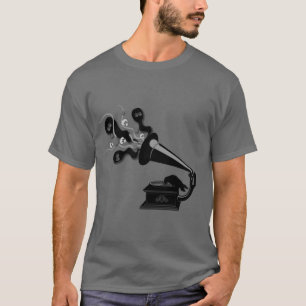 Corvo que joga o t-shirt de Victrola
