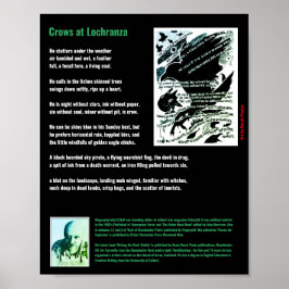 Corvos em Lochranza poem/John G.Hall Poster