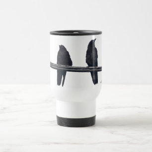 "CORVOS NUM FIO" Caneca de Viagem Vida Selvagem