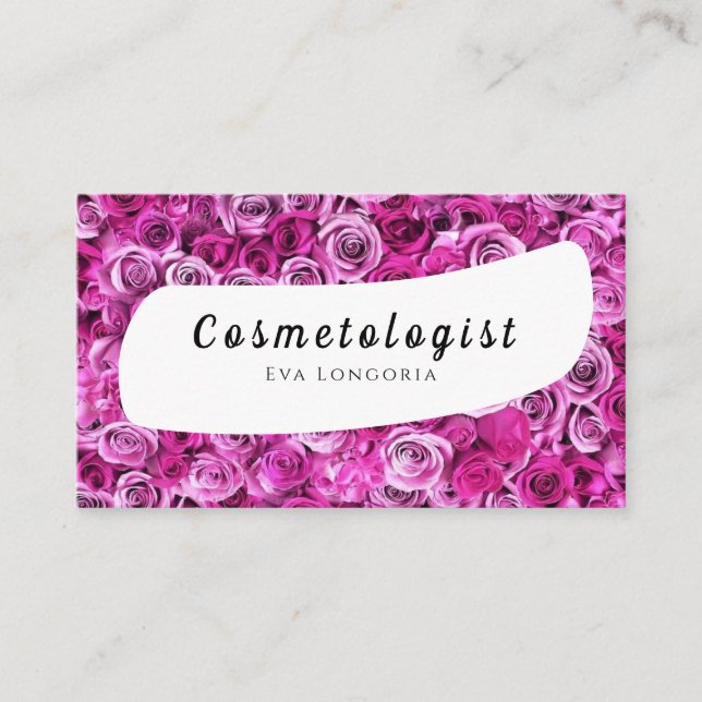 Cosmetologista Cartão de visita (Frente)