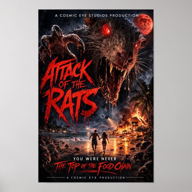 Cosmic Eye – Beach Apocalypse Horror Poster (Frente)