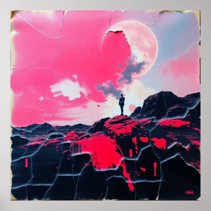 Cósmico mais longo: Poster de Sonho Rosa Retroativ