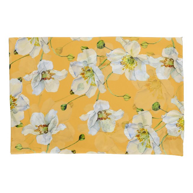 Cosmos, aquarela, uniforme, padrão floral. (Frente)