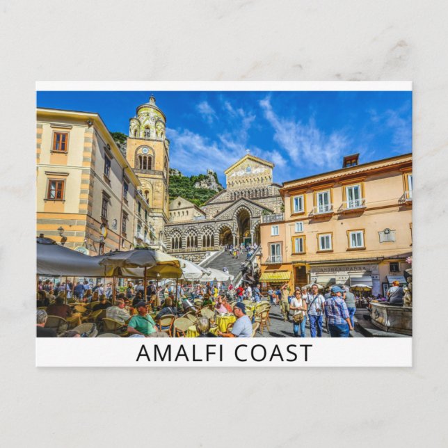 Costa Amalfi, cartão postal Itália (Frente)