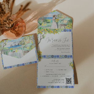 Costa Amalfi Casamento de Azulejos mediterrânico