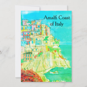 Costa Amalfitana da Itália Cartão Postal do artist