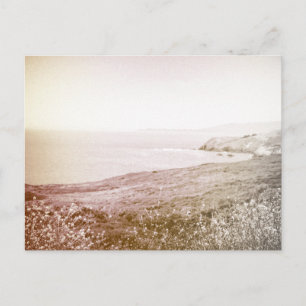 Costa da Califórnia Retro Sepia Cartão Postal