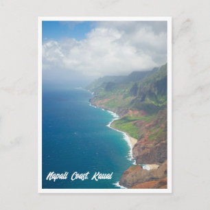 Costa de Napali Kauai Havaí Cartão Postal
