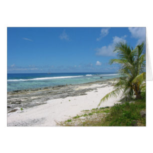 Costa do cartão de Huahine