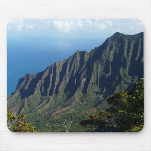 Costa do Na Pali no mousepad de Kauai