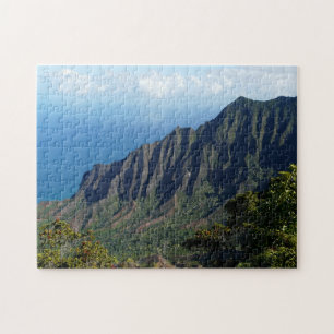 Costa do Na Pali no quebra-cabeça de serra de