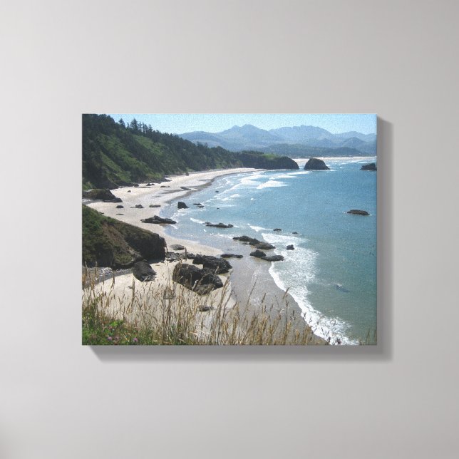 Costa do Oregon de Arte canvas (Frente)