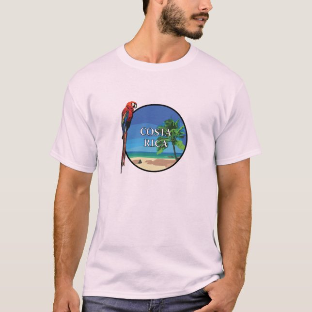 Costa Rica - Camiseta Básica Masculina (Frente)