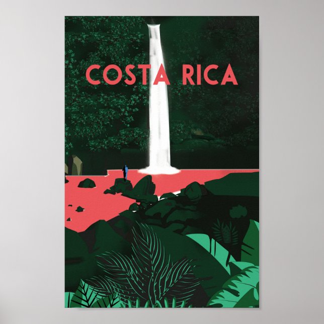 Costa Rica | POSTER DE VIAGENS | Costa Rica,Costa (Frente)